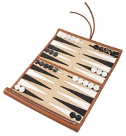 Jil Sander Portable leather backgammon set 205970